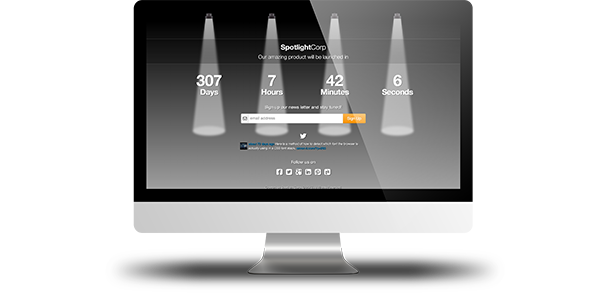 Spotlight - A Responsive Coming Soon Template - 4